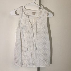 J Crew Eyelet Tank Top